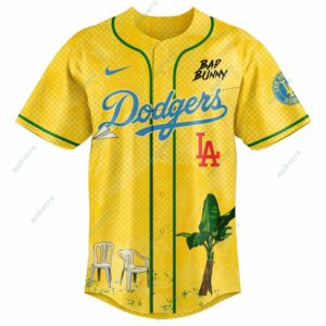LA Dodgers x Bad Bunny World Tour Baseball Jersey 7