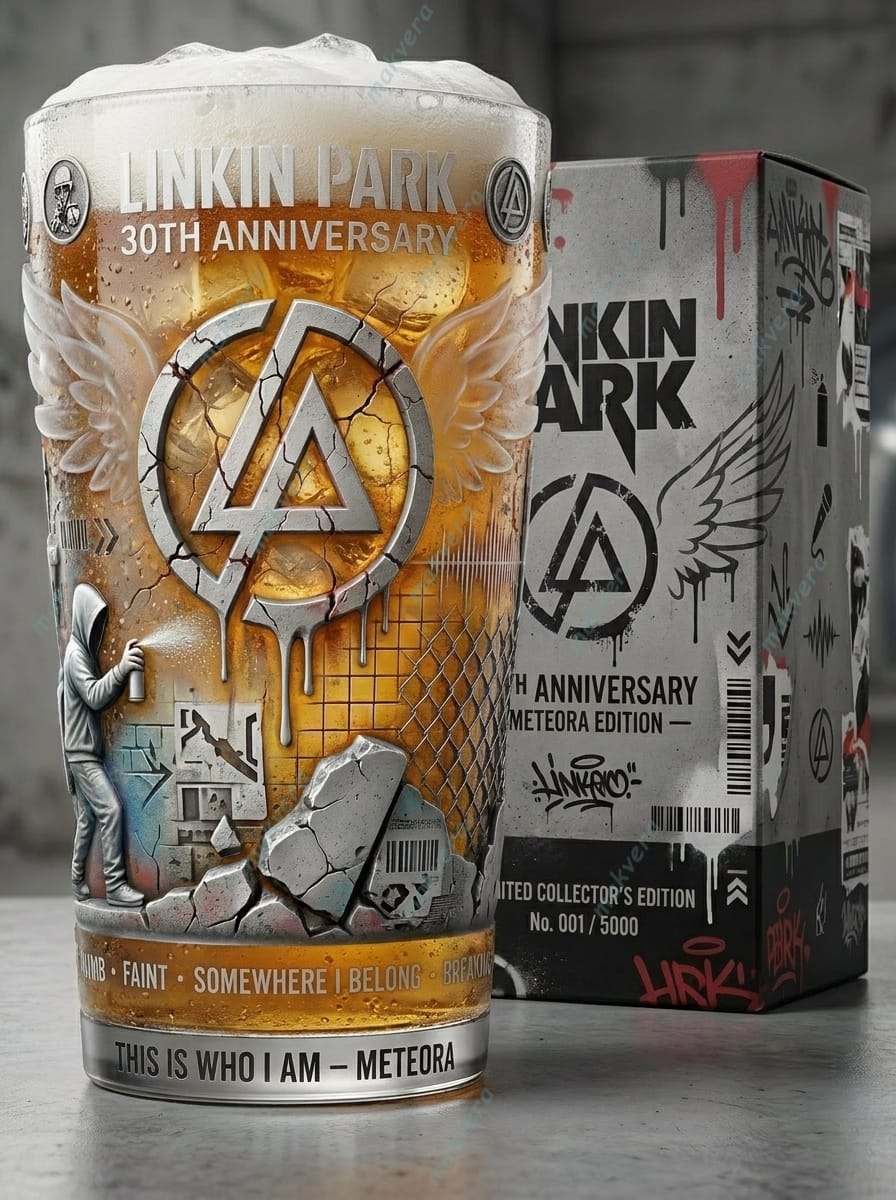 Linkin Park 30Th Anniversary Beer Glass Linkin Park 30Th Anniversary Beer Glass