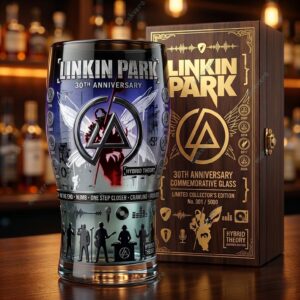 Linkin Park 30Th Commemorative Beer Glass 2