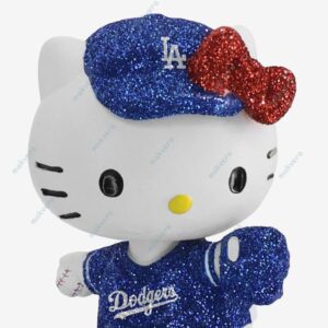 Los Angeles Dodgers Hello Kitty Glitter Mini Bobblehead 4