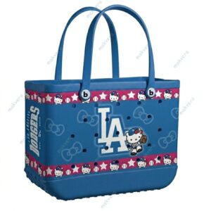 Los Angeles Dodgers Kitty Game Day Rubber Beach Bag 2