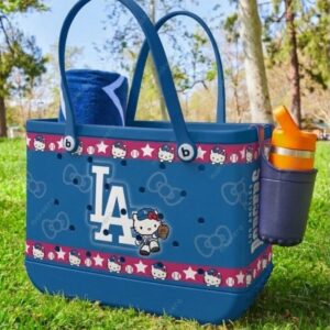 Los Angeles Dodgers Kitty Game Day Rubber Beach Bag 3
