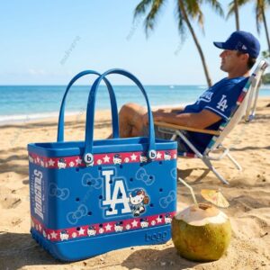 Los Angeles Dodgers Kitty Game Day Rubber Beach Bag