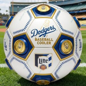Los Angeles Dodgers Match Ball Beer Cooler 2