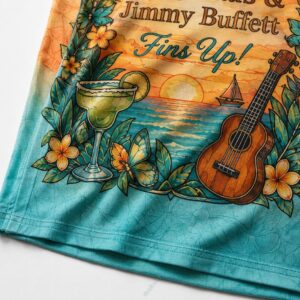 Margaritas Jimmy Buffett Tropical Parrot Vibes 3D Shirt 4