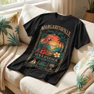 Margaritaville Jimmy Buffett Tropical Island Escape 3D Shirt
