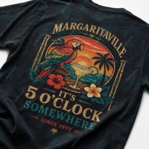 Margaritaville Jimmy Buffett Tropical Island Escape 3D Shirt 4