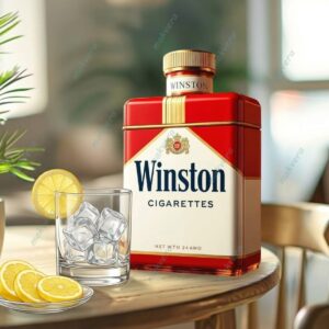 Marlboro Cigarette Box Whiskey Decanter 4