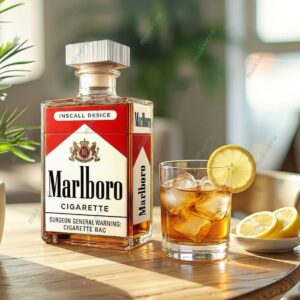 Marlboro Cigarette Box Whiskey Decanter 5