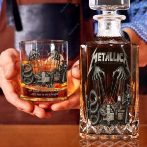 Metallica 45Th Anniversary Edition Whiskey Decanter Set 3