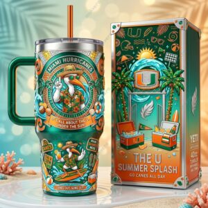 Miami Hurricanes The U Summer Splash Tumbler