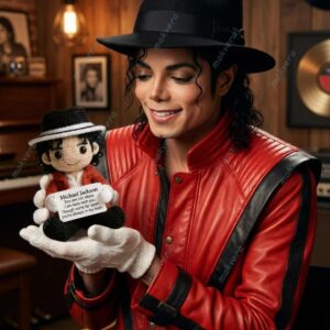 Michael Jackson Emotional Support Crochet Doll