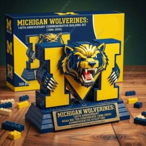 Michigan Wolverines 130Th Anniversary Building Set 2