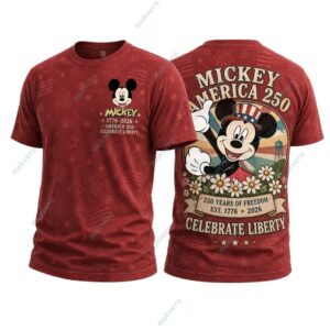 Mickey America 250 Years Of Freedom 3D Shirt