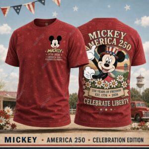 Mickey America 250 Years Of Freedom 3D Shirt 3