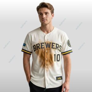 Milwaukee Brewers Slidin Sal Frelick Custom Jersey 2026 Giveaway 3