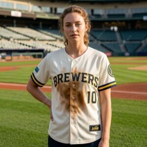 Milwaukee Brewers Slidin Sal Frelick Custom Jersey 2026 Giveaway