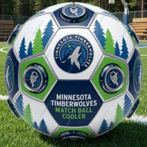 Minnesota Timberwolves Match Ball Beer Cooler 2