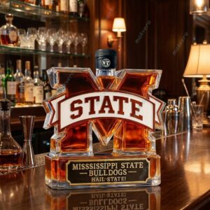 Mississippi State Bulldogs Hail State Whiskey Bottle 2