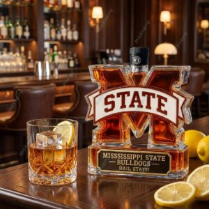 Mississippi State Bulldogs Hail State Whiskey Bottle