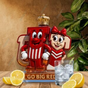 Nebraska Cornhuskers Herbie Husker Lil Red Whiskey Decanter 2