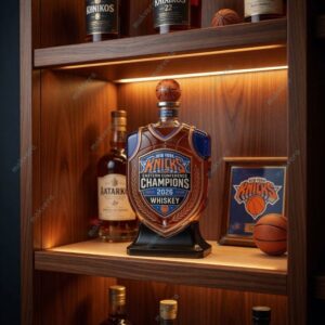New York Knicks Eastern Conference Champions 2026 Whiskey Bottle 1 New York Knicks Eastern Conference Champions 2026 Whiskey Bottle 2