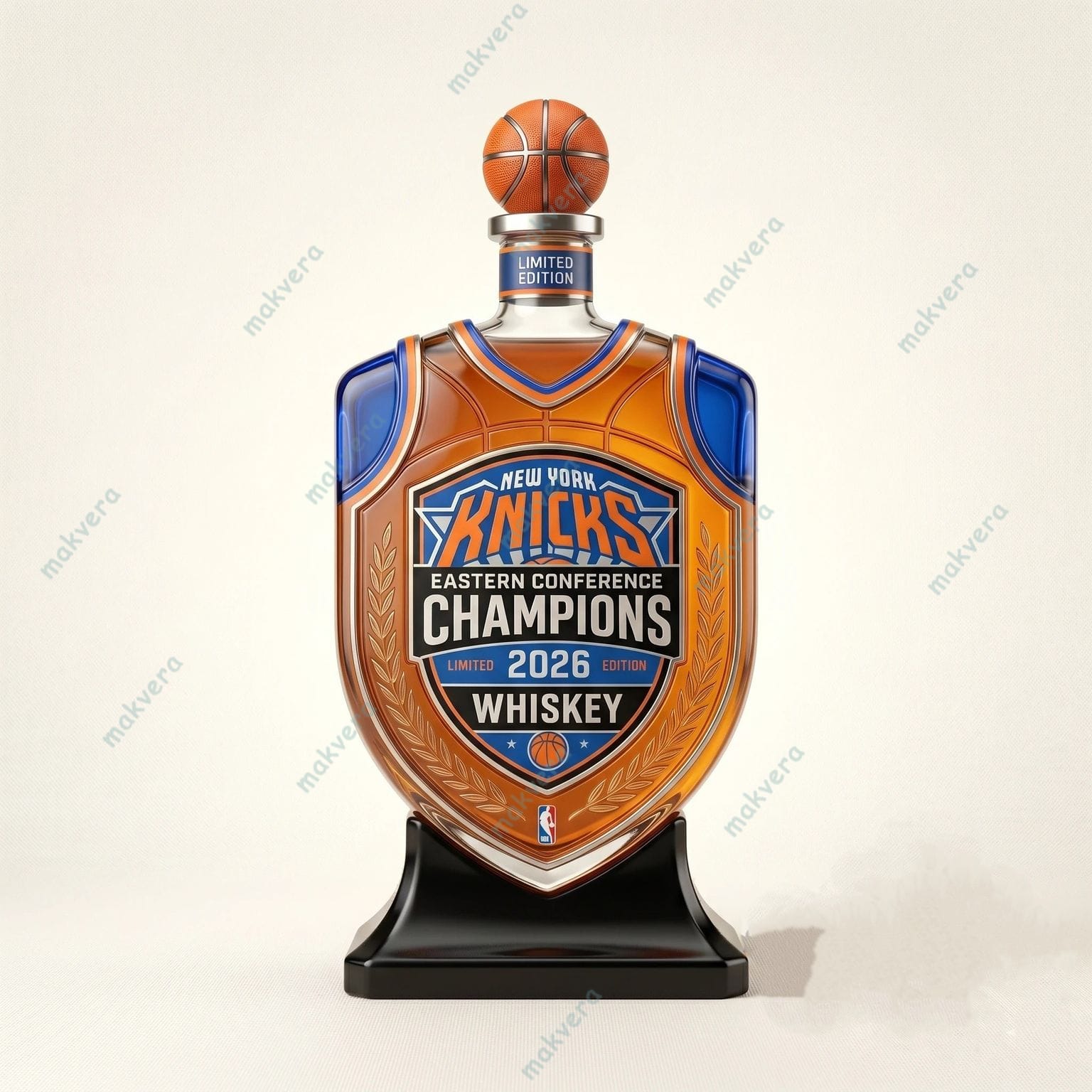 New York Knicks Eastern Conference Champions 2026 Whiskey Bottle 3 New York Knicks Eastern Conference Champions 2026 Whiskey Bottle 3