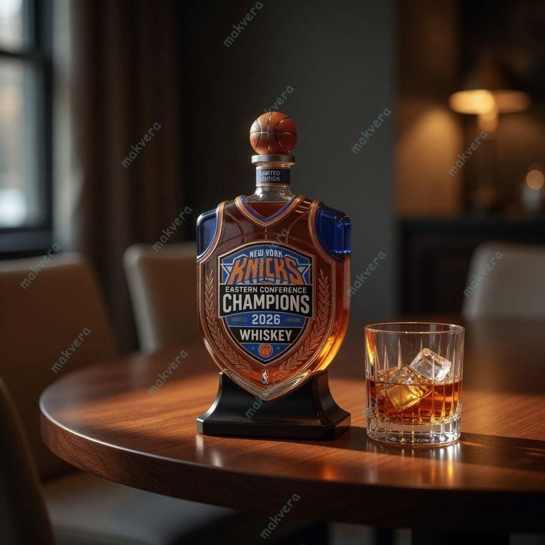 New York Knicks Eastern Conference Champions 2026 Whiskey Bottle New York Knicks Eastern Conference Champions 2026 Whiskey Bottle