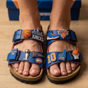 New York Knicks Get Loud Sandal Birken 3