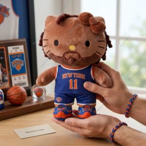 New York Knicks Jalen Brunson Hello Kitty Plush Doll 4
