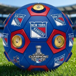 New York Rangers Champions Stanley Cup Final 2026 Match Ball Beer Cooler 2