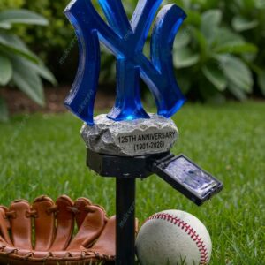 New York Yankees 125th Anniversary 1901-2026 Solar Garden Light 2