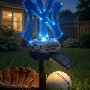 New York Yankees 125th Anniversary 1901-2026 Solar Garden Light
