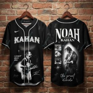 Noah Kahan Tour 2026 The Great Divide Baseball Jersey 1 Noah Kahan Tour 2026 The Great Divide Baseball Jersey 2