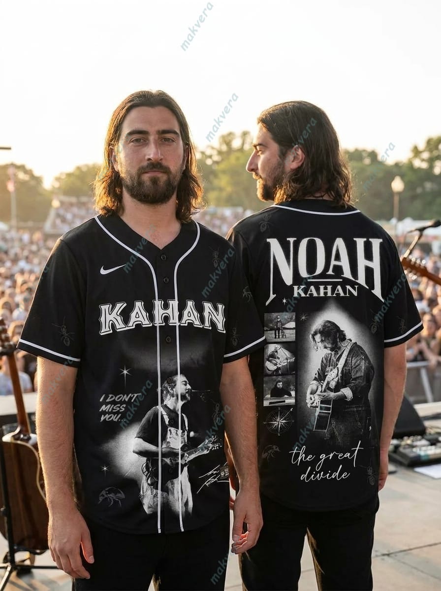 Noah Kahan Tour 2026 The Great Divide Baseball Jersey Noah Kahan Tour 2026 The Great Divide Baseball Jersey
