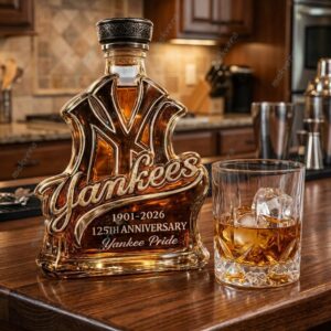 NY Yankees 125Th Anniversary 1901-2026 Whiskey Bottle