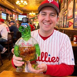 Phillie Phanatic Philadelphia Phillies Whiskey Bottle