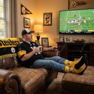 Pittsburgh Steelers Best Dad Ever Socks 1 Pittsburgh Steelers Best Dad Ever Socks 2