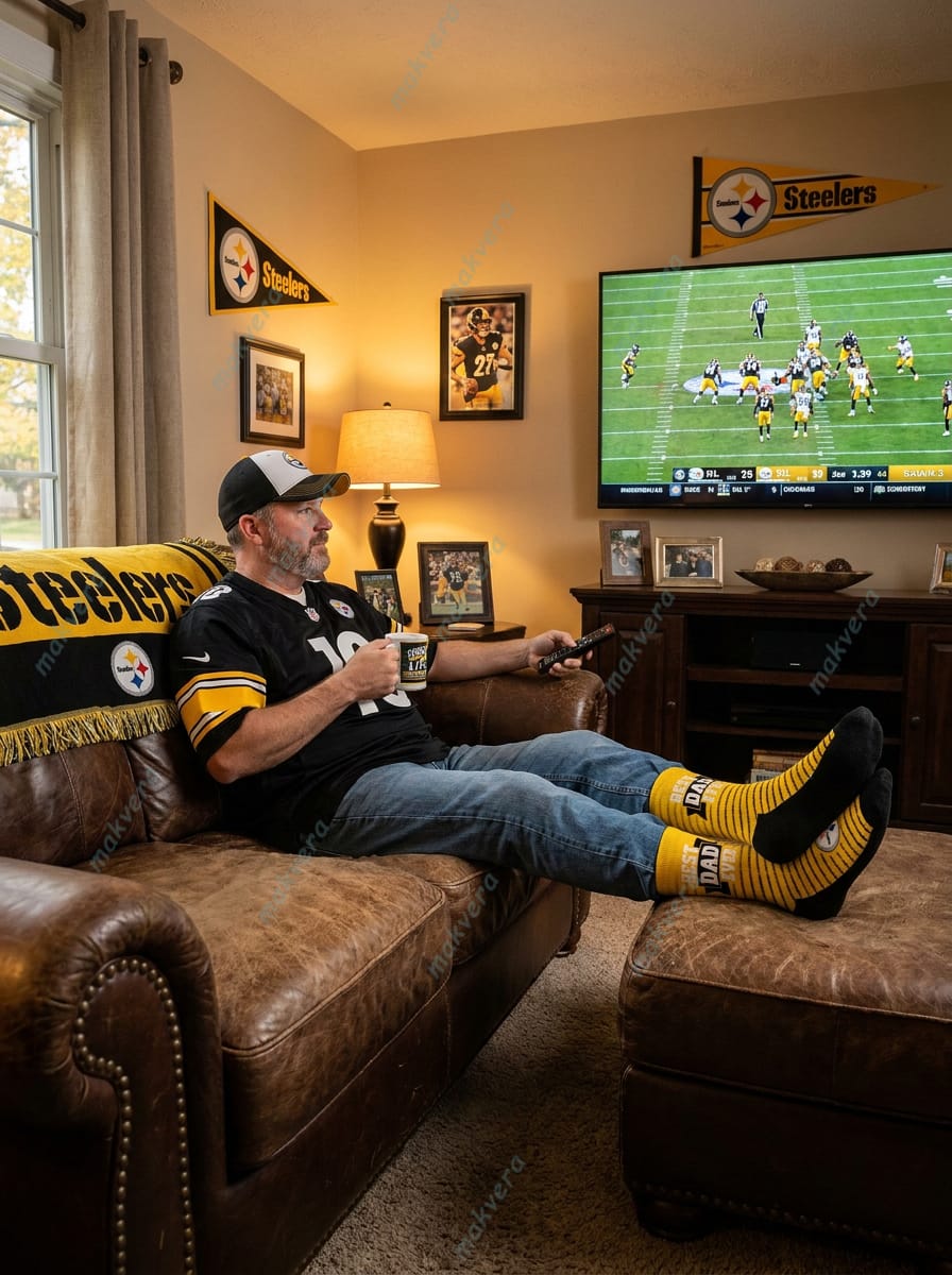 Pittsburgh Steelers Best Dad Ever Socks 2 Pittsburgh Steelers Best Dad Ever Socks 2