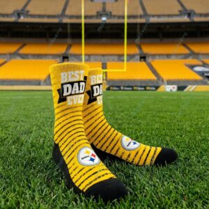 Pittsburgh Steelers Best Dad Ever Socks