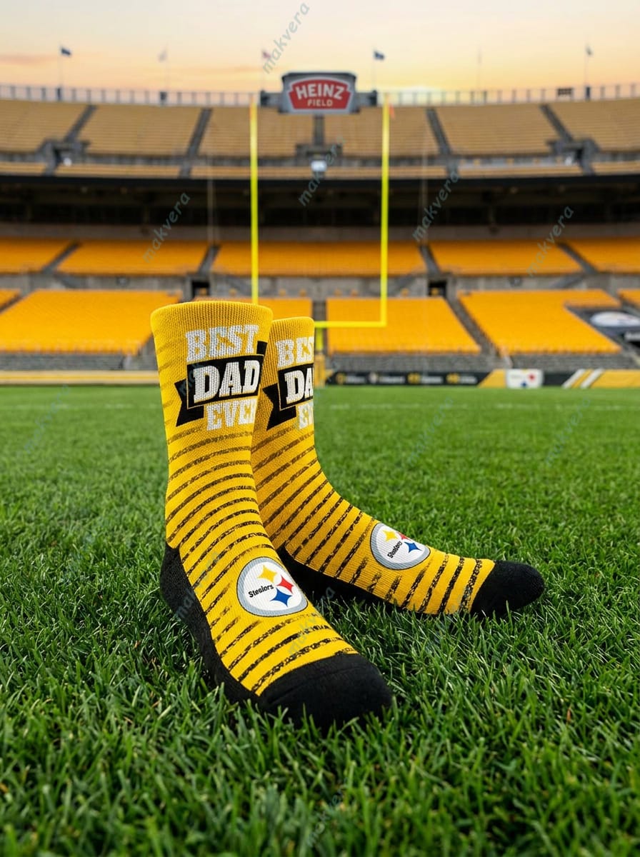 Pittsburgh Steelers Best Dad Ever Socks Pittsburgh Steelers Best Dad Ever Socks