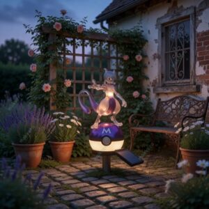 Pokemon 30th Anniversary Mewtwo Solar Garden Light