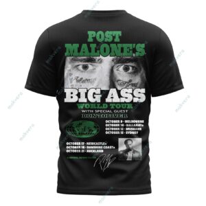 Post Malone Big Ass World Tour 2026 Shirt 3