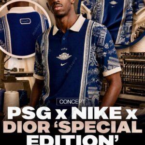 PSG x Nike x Dior Special Polo Shirt