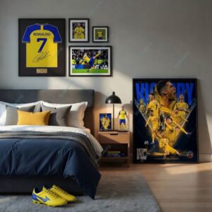 Ronaldo Al Nassr Saudi Pro League Champions 2026 Poster Wall Art Room Decor