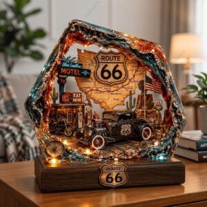 Route 66 115Th Anniversary Decor Lamp