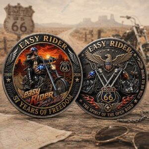 Route 66 Easy Rider 57 Years Of Freedom Coin 2