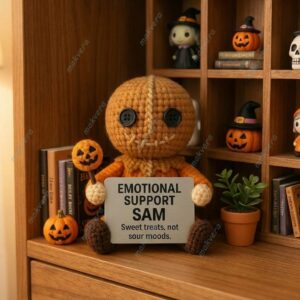 Sam Emotional Support Crochet Doll 2
