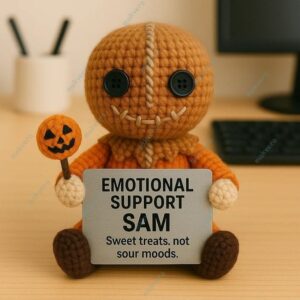 Sam Emotional Support Crochet Doll 3