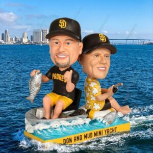 San Diego Padres Don And Mud Mini Yacht Bobblehead 2
